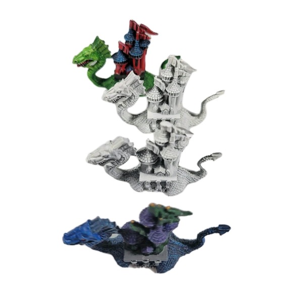 Games Workshop Warhammer Man O' War Dark Elf Death Fortress Painted‎ RARE OOP O